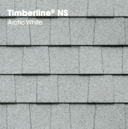 Timberline NS Architectural Shingles in Arctic White